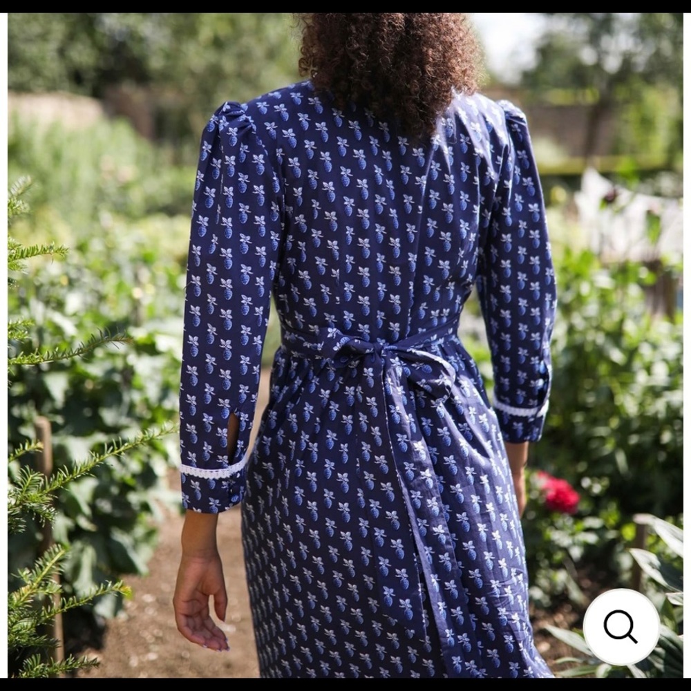 Pink City Prints Midnight Strawberry Audrey dress - Picture 3 of 9
